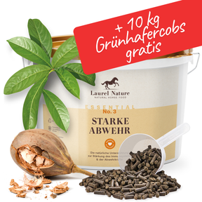 Essential No.3 Starke Abwehr + 10kg Grünhafercobs gratis